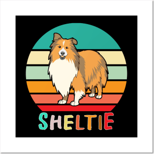 Vintage Retro Sheltie Posters and Art